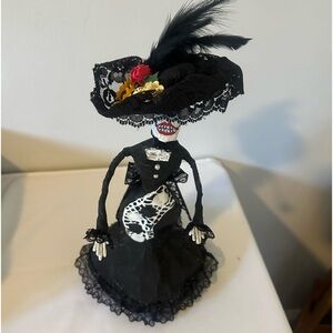 Paper mache día de los muertos display doll